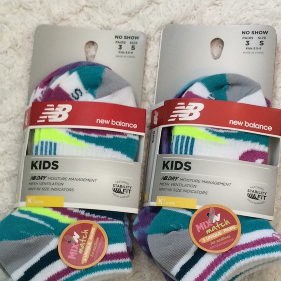 new balance kids socks